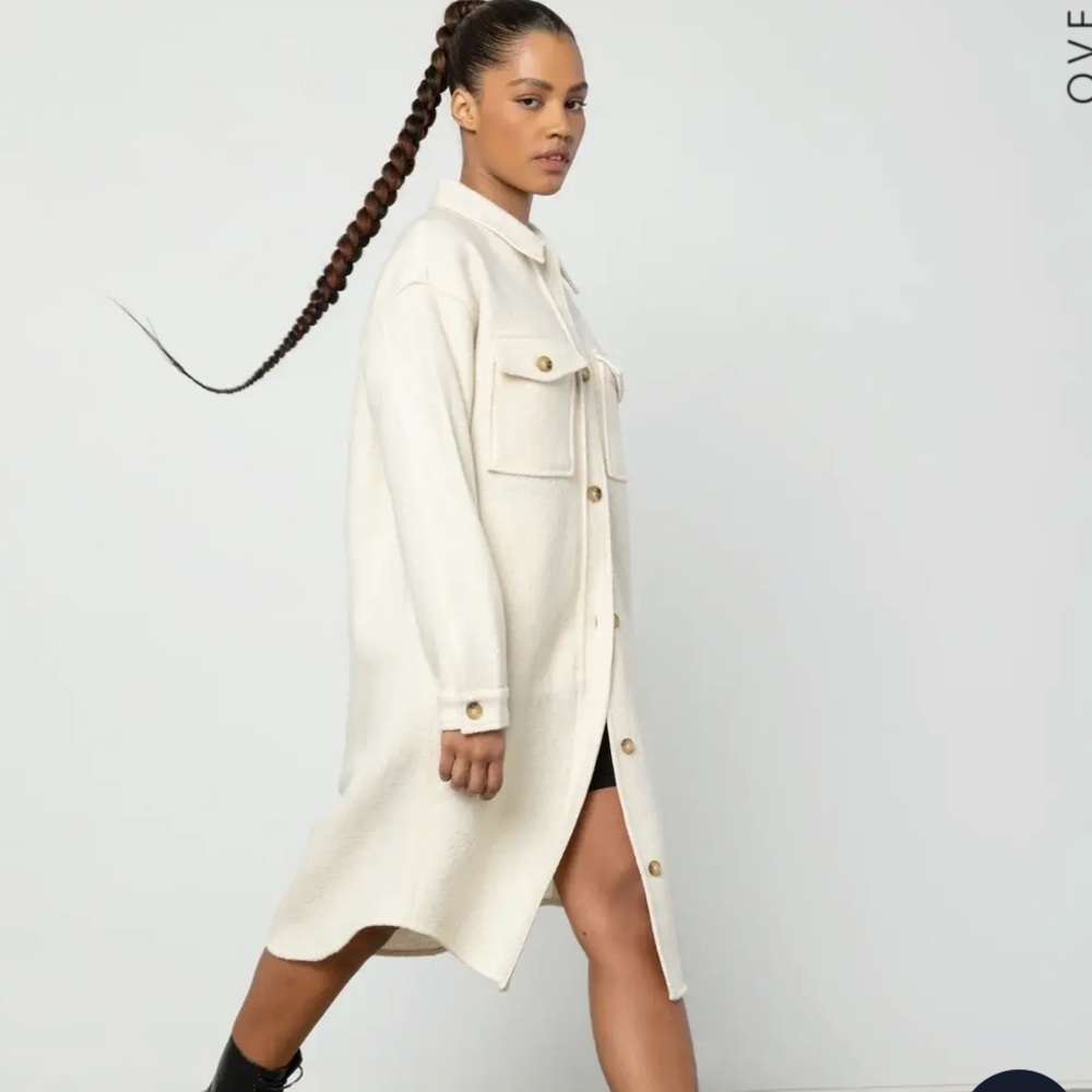 OAK + FORT Cream Long Coat